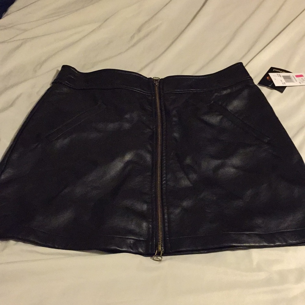 Black Leather Skirt